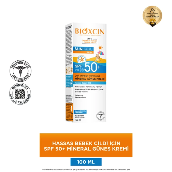 Bioxcin Suncare Baby Çok Yüksek Korumalı Mineral Güneş Kremi SPF50+ 100ml - Resim 2