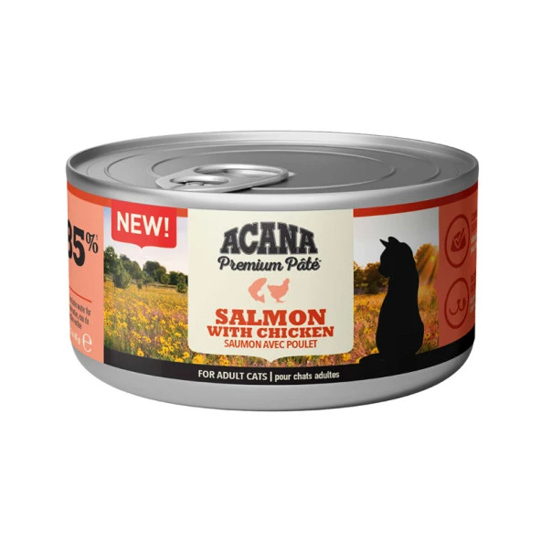 Acana Somonlu ve Tavuklu Kıyılmış Kedi Konserve 85 Gr - 1