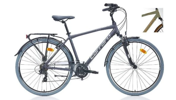 Carraro Elite 704 28 Jant 48 cm 21 Vites V Fren Şehir Bisikleti Haki Yeşil Kahverengi
