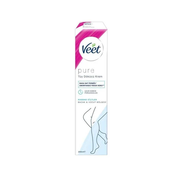 Veet Pure Hassas Ciltler İçin Tüy Dökücü Krem 200ml