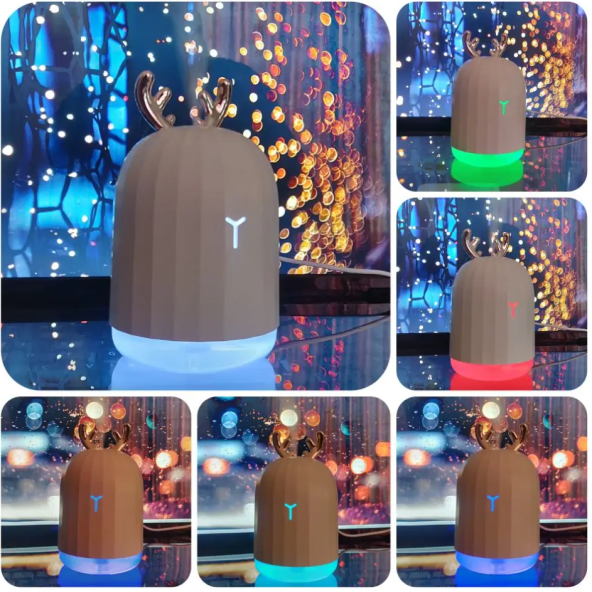 Sevimli Hava Nemlendirici Buhar Makinesi Lovely Humidifier Led Işıklı Aroma Difüzörü - 2