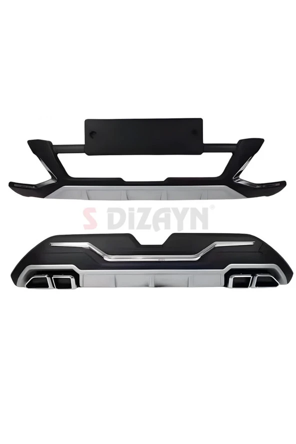 Kia Sportage Ön ve Arka Tampon Koruma Difüzör Seti 2022 Üzeri A+ Kalite - Resim 2