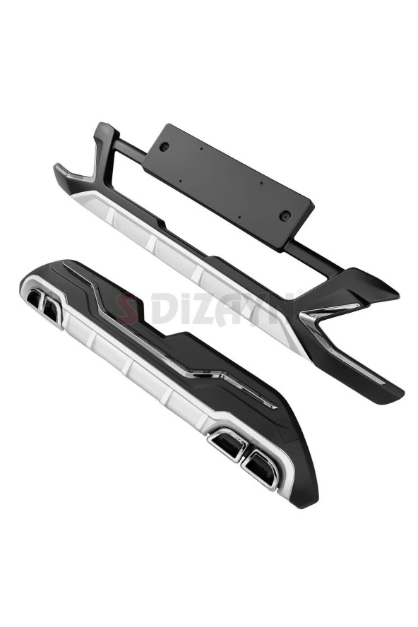 Kia Sportage Ön ve Arka Tampon Koruma Difüzör Seti 2022 Üzeri A+ Kalite - Resim 3