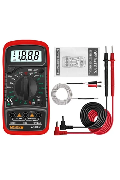 Aneng An8205c Dijital Multimetre - Profesyonel Ölçüm Cihazı ürün görseli 1