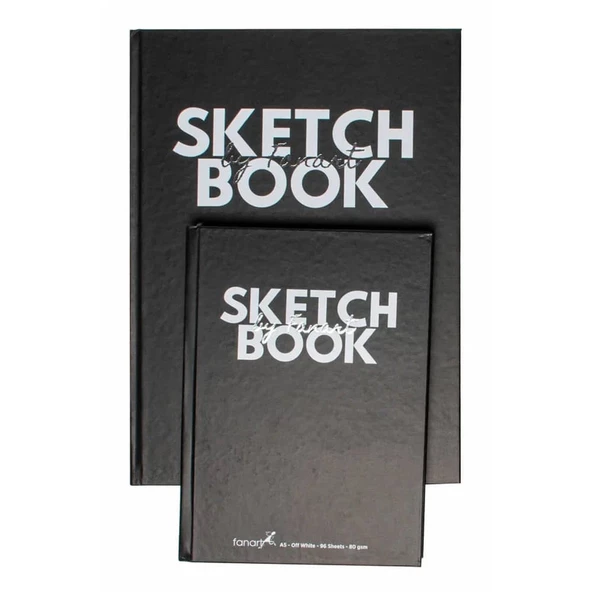 Fanart Academy Sketch Book Siyah Sert Kapaklı A5 80 gr 96 yp