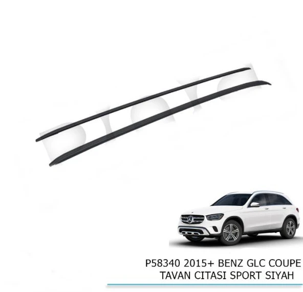 Mercedes Benz Glc Coupe Tavan Çıtası Sport Siyah 2015+