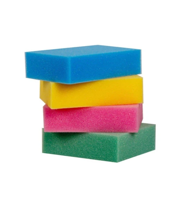 Acord 185 Sıva Sıvacı Temizlik İş Süngeri - 16x12x4 Cm. - Renkli - 12 Adetlik Paket - 3
