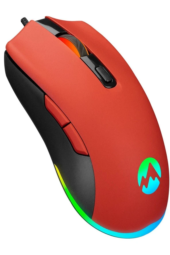 Everest Sgm-L1 Lumos Kırmızı 6400Dpi Rgb Ledli Makrolu Gaming Oyuncu Mouse