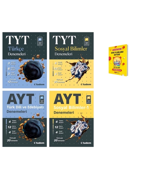 TYT ve AYT Türkçe Edebiyat Sosyal Bilimler Denemeleri Sözel 4lü Set