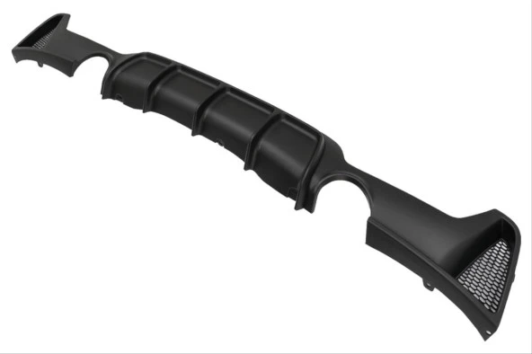 4 SERISI F32-F36 2014-2020 UYUMLU M DIFUZOR CIFT CIKIS INCE PIANO BLACK - 3