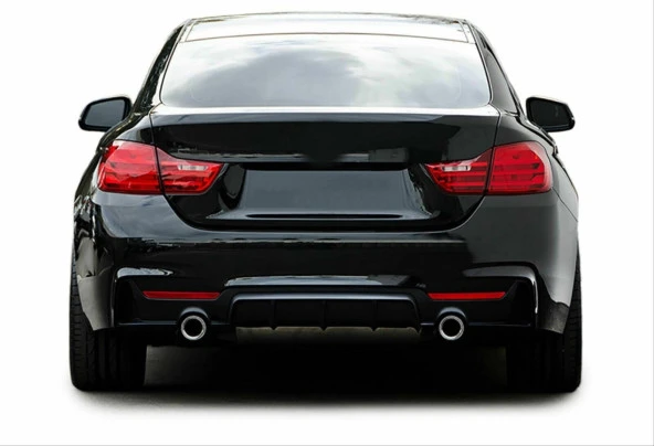 4 SERISI F32-F36 2014-2020 UYUMLU M DIFUZOR CIFT CIKIS INCE PIANO BLACK - 5