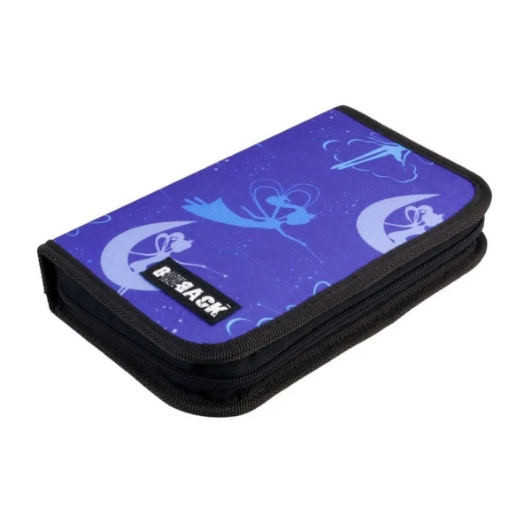 BBack Tek Katlı Kanatlı Kalem Çantası Peri Desenli