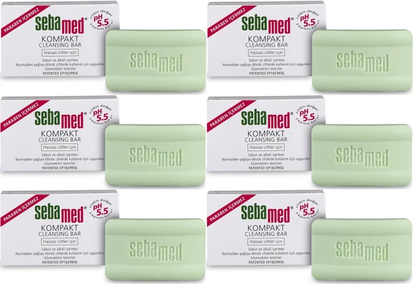 Sebamed Sabun Kompakt Hassas Cilt 100GR (6 Lı Set)