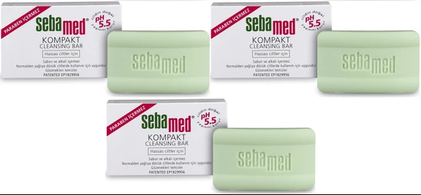 Sebamed Sabun Kompakt Hassas Cilt 100GR (3 Lü Set)