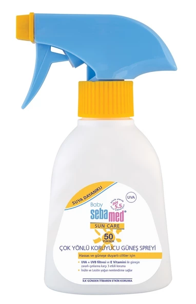 Sebamed Sun Care Bebek Güneş Losyonu Kremi Sprey 50+ Faktör 200ML (Hassas Ciltler İçin) (5 Li Set) - 3