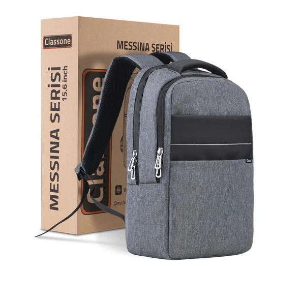 Classone Messina BP-MS504 15.6" Su Geçirmez Kumaş ,Laptop Sırt Çantası - 3