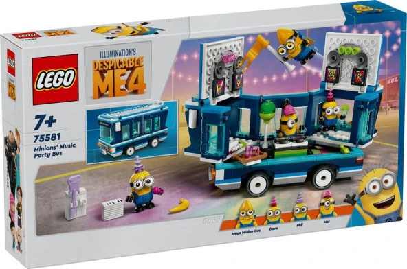 Lego Minions 75581 Minions' Music Party Bus ürün görseli 1