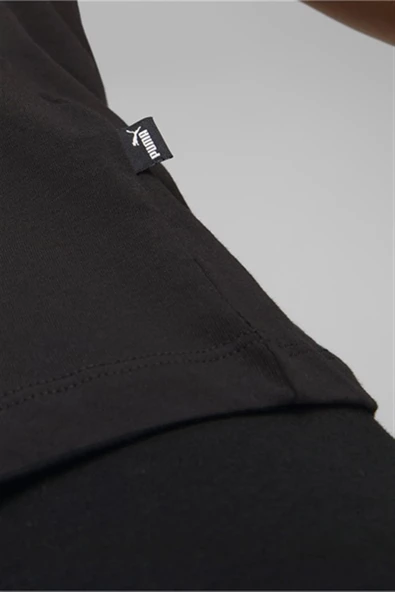 Puma Ess Logo Tee Kadın Siyah T-Shirt 586774-01 - 5