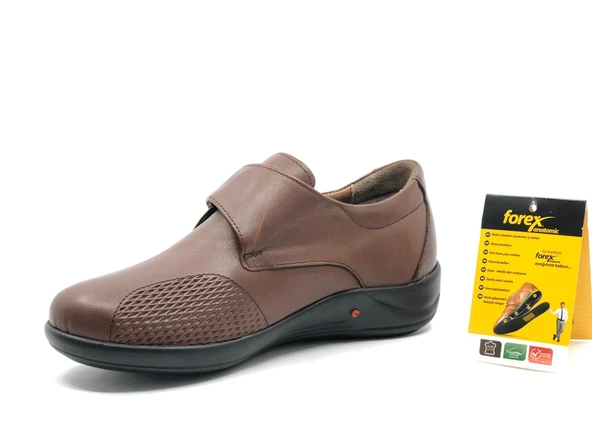 Forex Dr.Tavsiyeli (Bunyon) %100 Hakiki Deri Kadın Cırtlı Ayakkabı - Resim 4