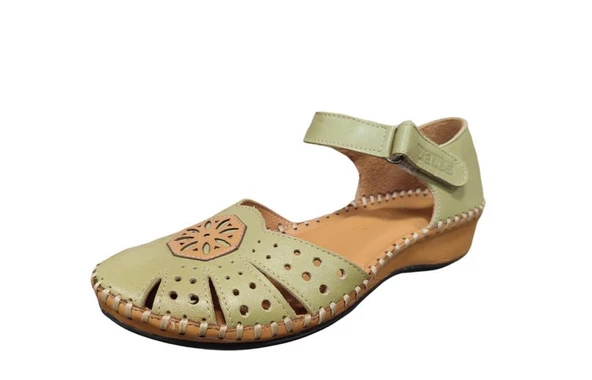 VENÜS 22793313 CIRTLI YAZLIK DERİ KADIN AYAKKABI - Resim 9