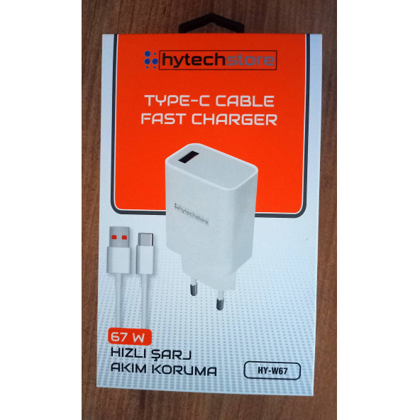 Hytech Store HY-W67 Type-c Hızlı Şarj Adaptörü 67w - 2