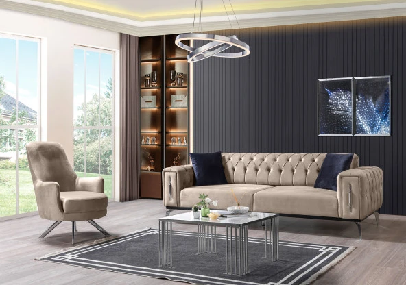 Barella Home Living   Perle Koltuk Takımı 3+3+1