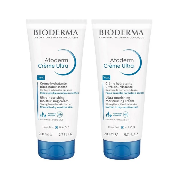 Bioderma Atoderm Cream Ultra 200 ml 2'li