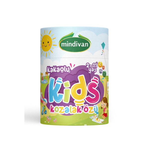 Mindivan Kids Çocuklar için Özel Kakaolu Kozalak Macunu 240gr