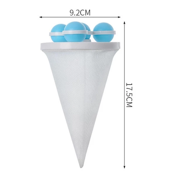 Periboia 2li Çamaşır Makinesi İçin Peçete -Toz- Evcil Tüyü Toplayıcı Yıkanabilir Tüy Toplayıcı File Aparat - 5