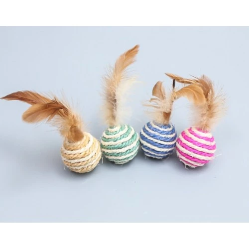 Periboia Tüylü Kedi Oyun Topu Oyuncağı - 3