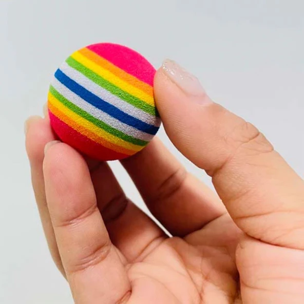 Periboia Sünger Kedi Oyun Topu -  3 lü Çiğneme Süngeri - 4