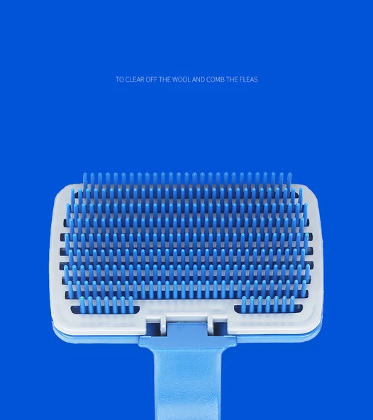 Periboia Düğmeli Kendini Temizleyen Fırça - Evcil Hayvan Tüy Tarağı - 5