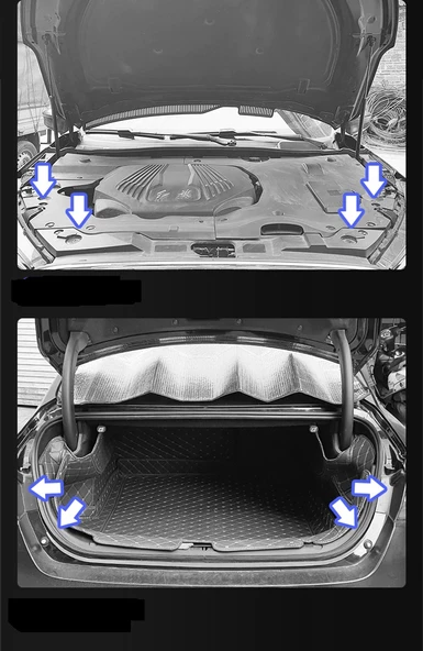 Periboia Oto Koruyucu 10 lu Ped - Araç Kapı - Bagaj - Kaput Şok Darbe ve Ses Emici Contalar - 3