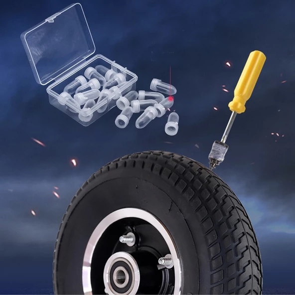 Periboia 10 Adet Kauçuk Lastik Tamir Kiti Vida Setleri - 4