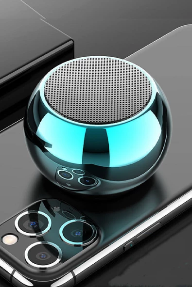 Periboia Kablosuz Bluetooth Hoparlör- Mini Şarjlı 4w Speaker Tws Özellikli Ses Bombası (Hologram Renk)