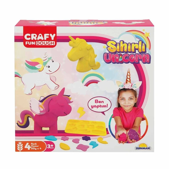 Crafy Sihirli Unicorn Oyun Hamuru Seti 11 Parça - 2