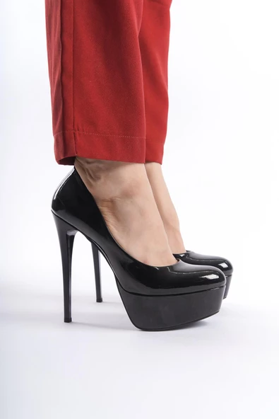 Stiletto Platform Topuk Büyük Numara Bayan Ayakkabısı - 8