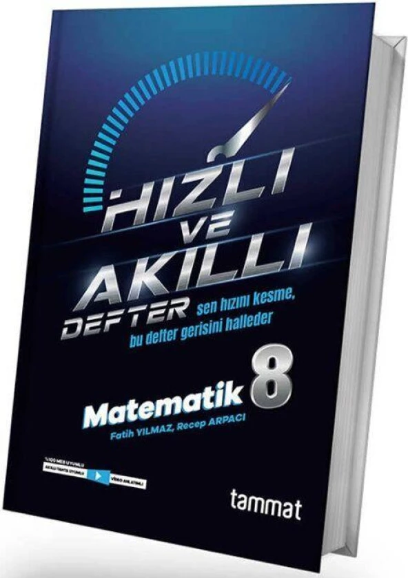 8. Sınıf LGS Matematik Hızlı ve Akıllı Defter Tammat Yayıncılık