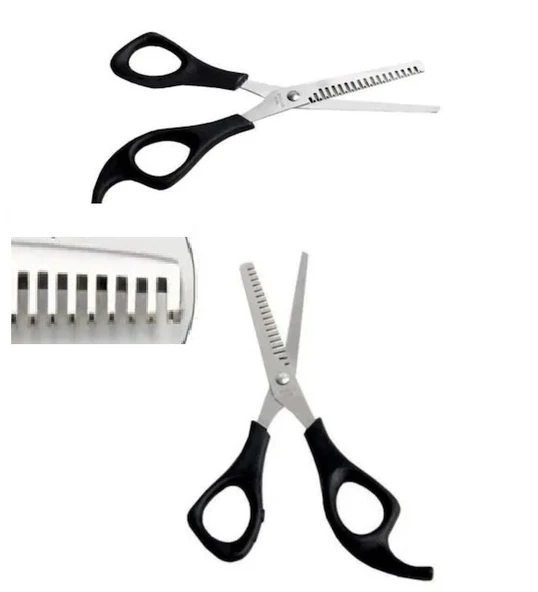 Periboia Berber Kuaför Ara Makası  Paslanmaz Çelik Plastik Saplı Ara Makas