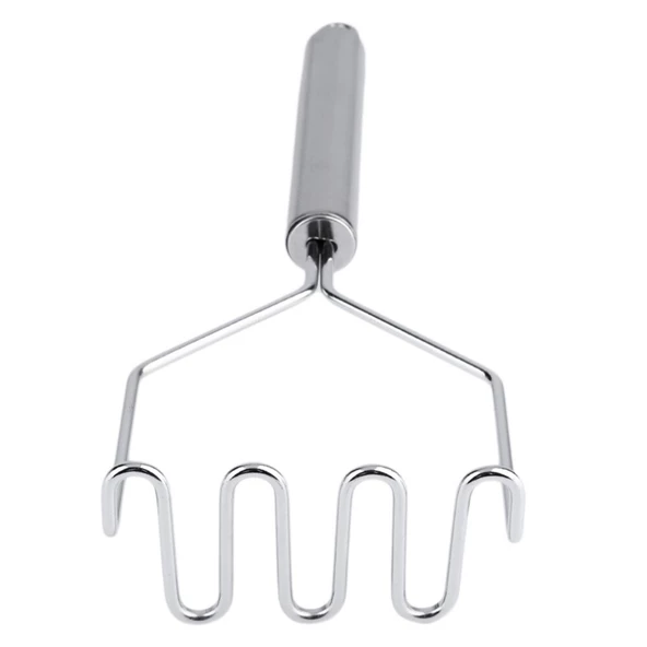Periboia İnox Paslanmaz Metal Patates Ezici Püre Yapıcı 27 cm - 5