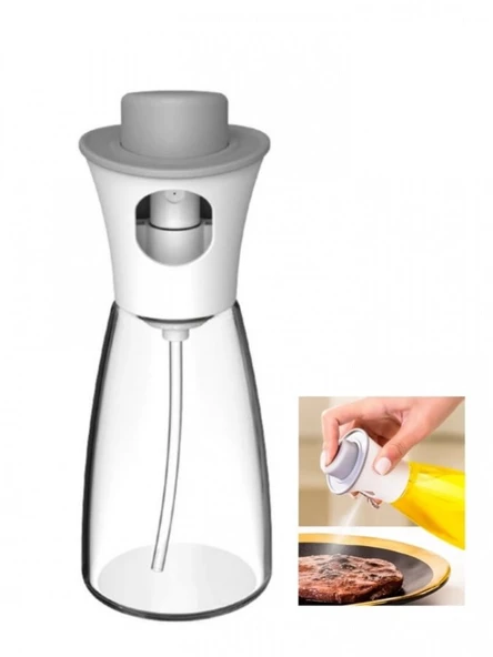 Periboia 220 ML Premium Sprey Cam Yağ Limon Sos Spreyi Yağ Şişesi Yağdanlık - 4