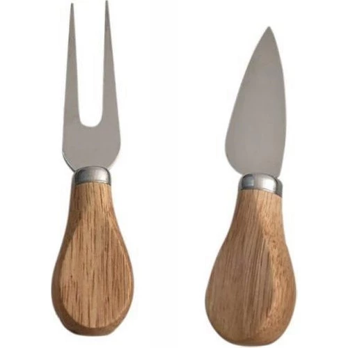 Periboia Ahşap Saplı 4 lü Peynir Bıçağı Seti - 5