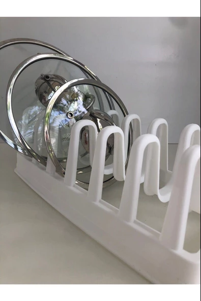 Periboia 6 Bölmeli Tencere Kapak Rafı - Tencere Kapak Organizeri - 3