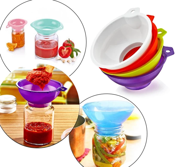 Periboia Kavanoz Hunisi - Konserve Reçel Hunisi Geniş Ağızlı - 5