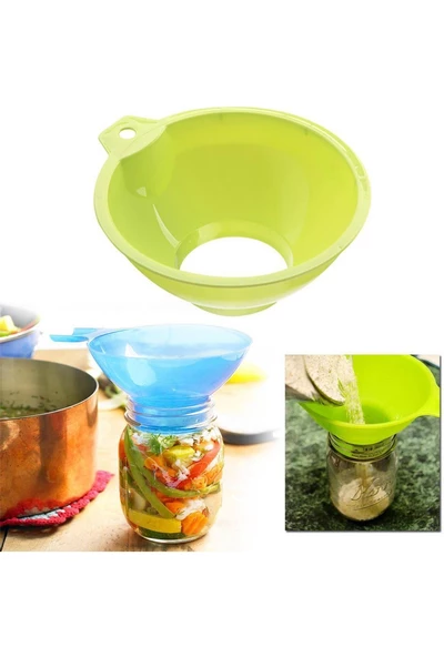 Periboia Kavanoz Hunisi - Konserve Reçel Hunisi Geniş Ağızlı - 2