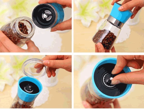 Periboia Baharat, Tuz ve Karabiber Öğütücü - Resim 4