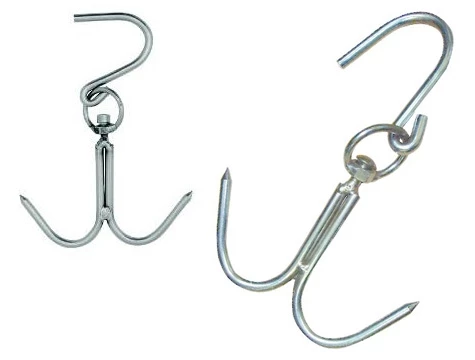 Periboia Döner Sistemli Çift Kancalı Et Asma Kancası