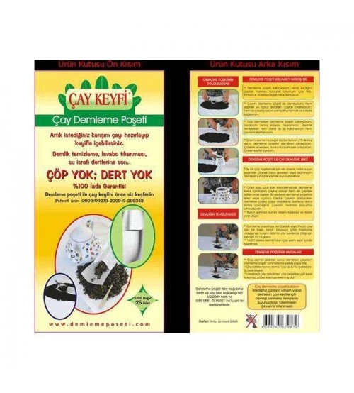Periboia Ev Tipi Çay Demleme Poşeti 25Li Paket - 4