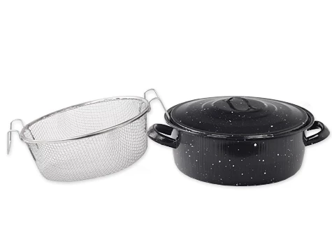 Periboia Emaye Mutfak Seti Kızartma, Kavurma Közleme Seti (3 Parça) - Resim 4