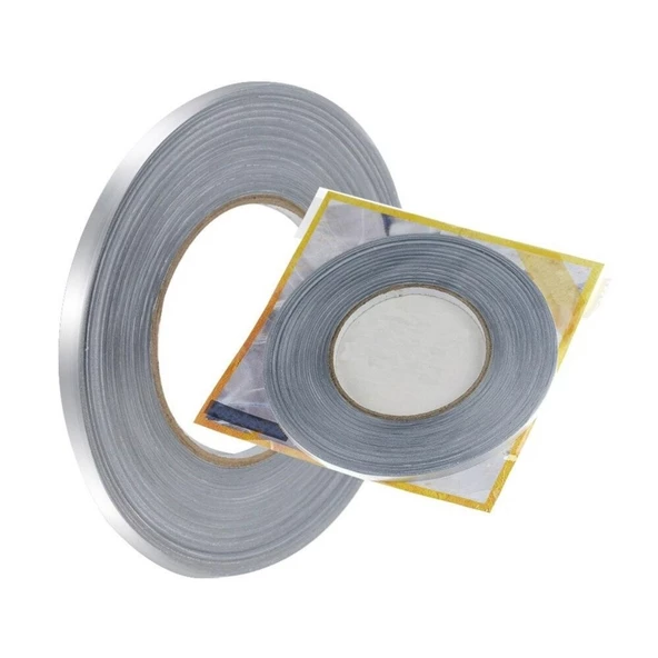 Periboia 0.5 Cm Kalınlık Gümüş Fayans Arası Şerit Bandı 50 Metre Banyo Derz Dekor Bandı - 3